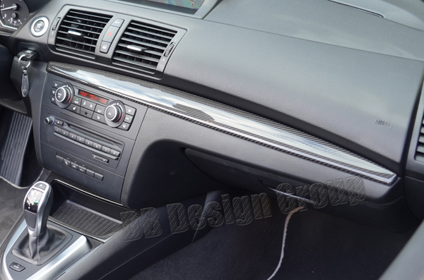  Accesorios interiores de fibra de carbono para BMW Serie 1 E81  E82 E87 E88 2008-2013 : Automotriz