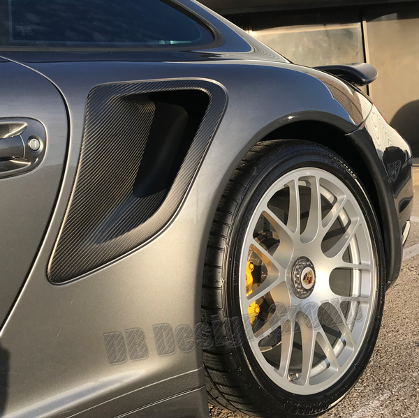 DB Carbon Türgriff-Verkleidungen innen r+l für Porsche 997 turbo